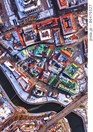 Minsk city center aerial cityscape Minsk city center aerial cityscape 86470327