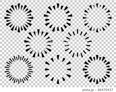 Radial triangle frameset 86470437