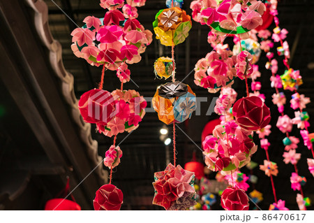 瀬戸蔵ミュージアム、千代紙のつるし飾り〈愛知県瀬戸市〉 瀬戸蔵ミュージアム、千代紙のつるし飾り〈愛知県瀬戸市〉 86470617