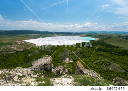 Chemical sludge lake near a chemical factory - a concept for environmental protection Chemical sludge lake near a chemical factory - a concept for environmental protection 86472476