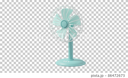在 3DCG 中繪製的風扇的插圖。 86472673