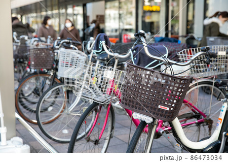 駐輪場の風景 駐輪場の風景 86473034
