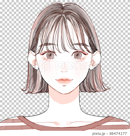 フレッシュ_前髪軽め 86474177