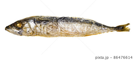 baked whole mackerel isolated on white 86476614