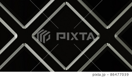 black geometric background with metal parts. 86477039