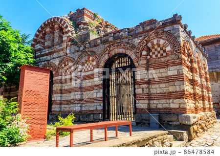 Church of the Holy Archangels Michael and Gabriel in the old town of Nessebar in Bulgaria 86478584