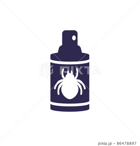 pesticide spray, insecticide icon on white 86478897