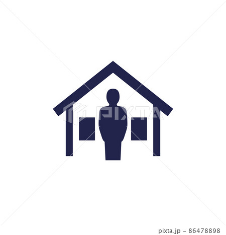landlord icon with a house landlord icon with a house 86478898