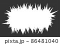 Black background with sharp pointed edges, and place for text design flat style vector illustration. isolated on white. 86481040