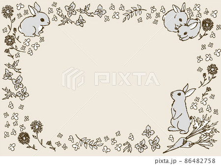 Bunny&flowers 86482758
