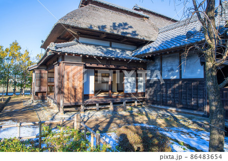 難波田城公園 旧大澤家住宅 縁側 庭 富士見市 難波田城公園 旧大澤家住宅 縁側 庭 富士見市 86483654
