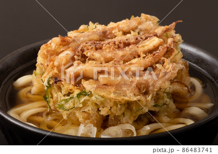 イカげそ　かき揚げうどん　天ぷらうどん 86483741