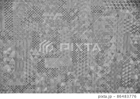 壁紙のデザイン　クロス　背景素材　モノクロ 86483776