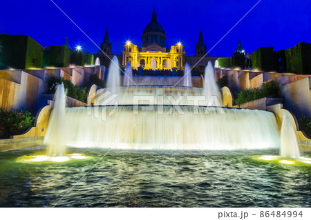 Magic Fountain light show in Barcelona 86484994