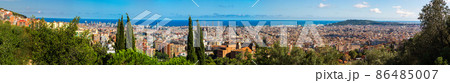 Panoramic view of Barcelona 86485007