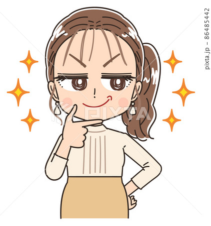 おしゃれ アパレル 港区女子のイラスト おしゃれ アパレル 港区女子のイラスト 86485442