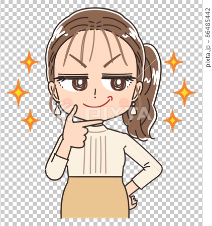 おしゃれ アパレル 港区女子のイラスト おしゃれ アパレル 港区女子のイラスト 86485442