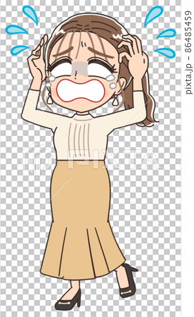 時尚服飾港區女孩插畫 時尚服飾港區女孩插畫 86485459