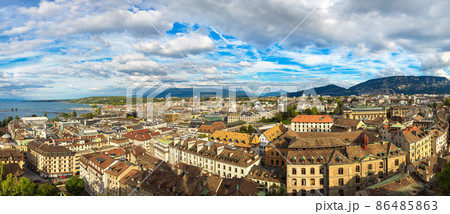 Panoramic view of Geneva Panoramic view of Geneva 86485863