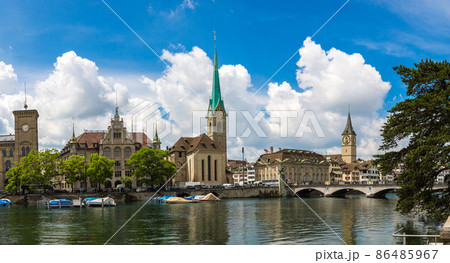 Historical part of Zurich 86485967