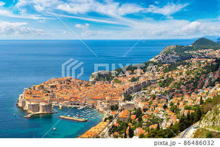 Aerial view of old city Dubrovnik Aerial view of old city Dubrovnik 86486032
