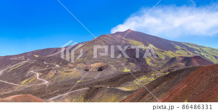 Volcano Etna in Sicily, Italy Volcano Etna in Sicily, Italy 86486331