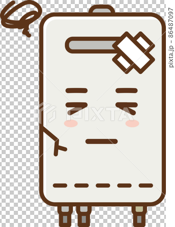 Broken water heater (personification) 86487097