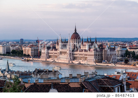 The building of the Parliament in Budapest, Hungary The building of the Parliament in Budapest, Hungary 86487413