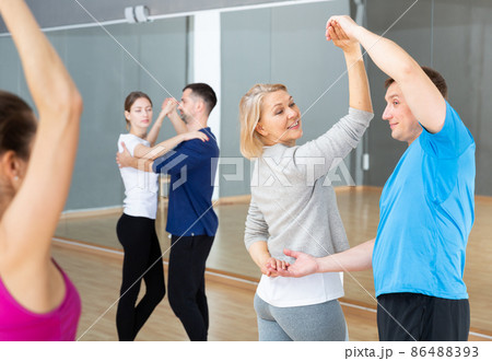 Mature woman learning to dance kizomba Mature woman learning to dance kizomba 86488393