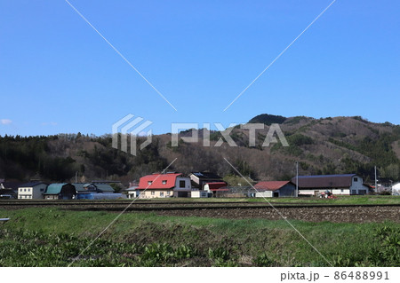 岩手　遠野　農村風景 86488991