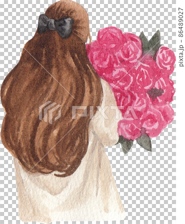 Paris love with Eiffel watercolor clipart icon png 86489027