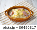 寒い冬に食べたい白菜とソーセージのクリーム煮 86490817