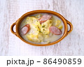 寒い冬に美味しい白菜とソーセージのクリーム煮 86490859