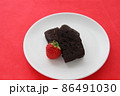 バレンタインのチョコレートケーキ 86491030