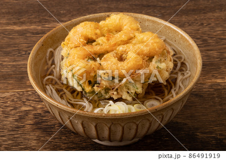 海老　かき揚げ蕎麦 86491919