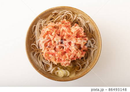 紅生姜　かき揚げ蕎麦 86493148