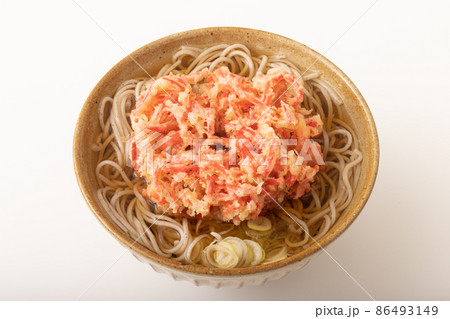 紅生姜　かき揚げ蕎麦 86493149