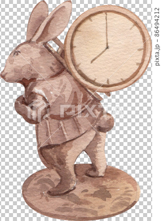 Vintage writer elements set with typewriter books coffee eyeglasses magnifier lamp notebook retro globe telephone isolated watercolor illustration 86494212