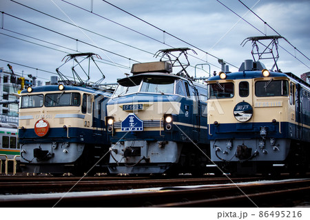 品川駅 往年の名機撮影会の写真素材 [86495216] - PIXTA