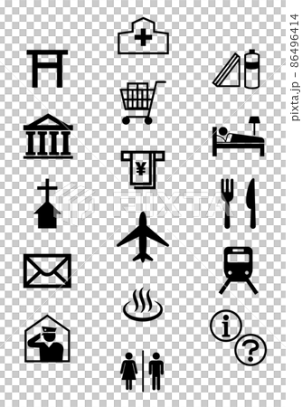 外國人的地圖符號 86496414