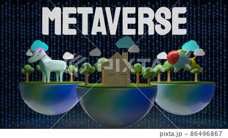 The  metaverse  and simulator earth for technology or business concept 3d rendering 86496867