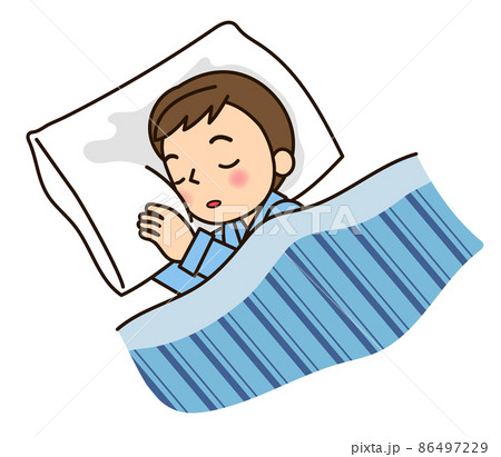 眠っている男性 眠っている男性 86497229