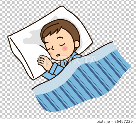 眠っている男性 眠っている男性 86497229