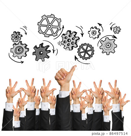 Business and teamwork concept Business and teamwork concept 86497514
