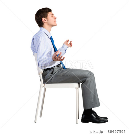 businessman on a chair 86497595