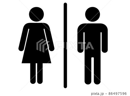 トイレの地図記号 86497596