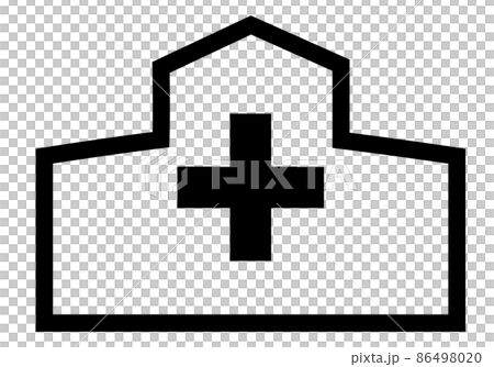 Hospital map symbol - Stock Illustration [86498020] - PIXTA