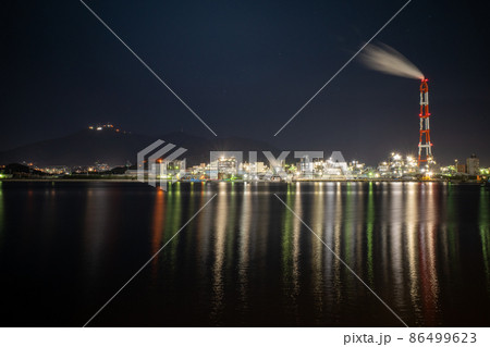 北九州市 洞海湾 工場夜景 北九州市 洞海湾 工場夜景 86499623