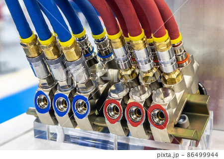 high-pressure air heating and cooling system for the production of PVC plastic 86499944