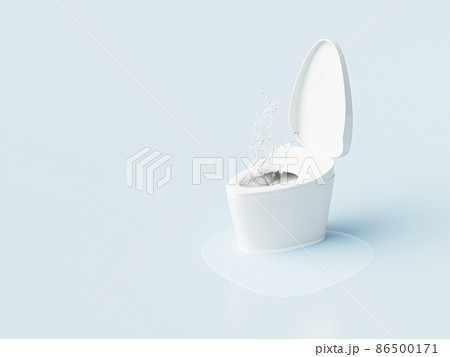 トイレの水漏れ 水飛沫 トイレの水漏れ 水飛沫 86500171